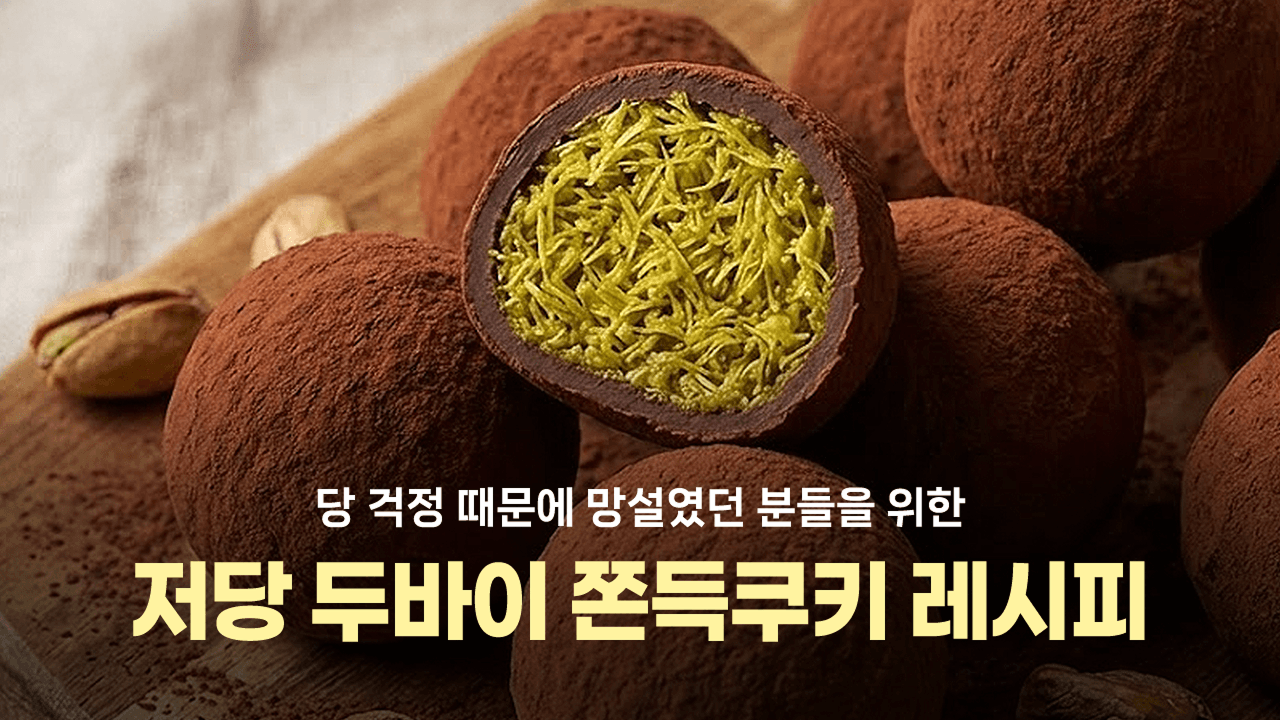 두쫀쿠 몰래먹고 PT쌤한테 혼난 사람? 저당 두쫀쿠 레시피 알아보기