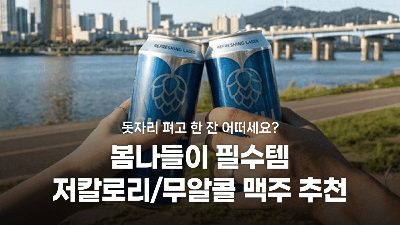 봄나들이 필수템🌸 저칼로리/무알콜 맥주 추천